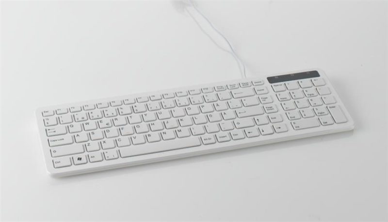 Ergonomiskt tangentbord Spacesaver, vit