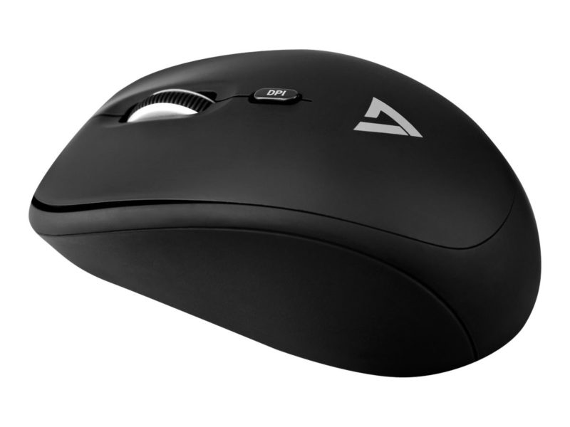 Ergonomisk trådlös mus, svart/grå