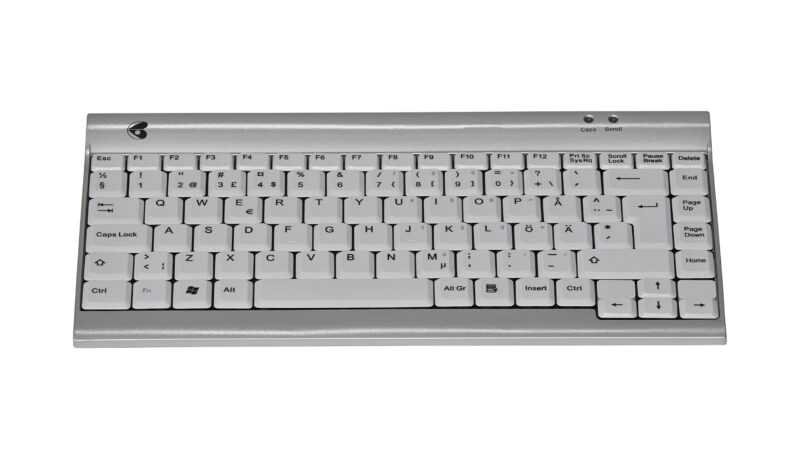 ErgoTight Tangentbord, silver
